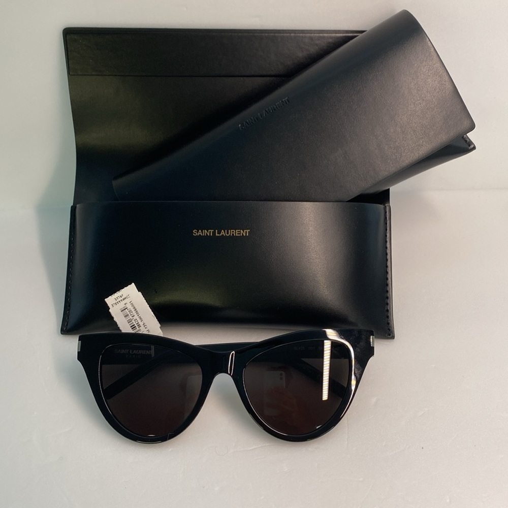 💯- New Authentic Yves Saint Laurent SL-425-001-54 54mm New Sunglasses - Picture 11 of 14